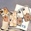Cartoon Capybara Phone Case For IPhone 17 16 15 14 11 12 13 Mini Pro XS Max Plus Funda Shell