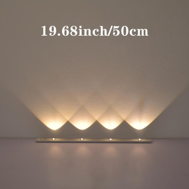 Motion-Activated LED Cabinet Light - Ultra Thin, Wireless, USB Rechargeable, Dimmable with Tricolor Settings for Kitchen, Bedroom, and Wardrobe