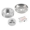 Steering Wheel Hub Hub Adapter for 5 Hole And 6 Hole Wheels Precisions Aluminum Construction Secure Installation
