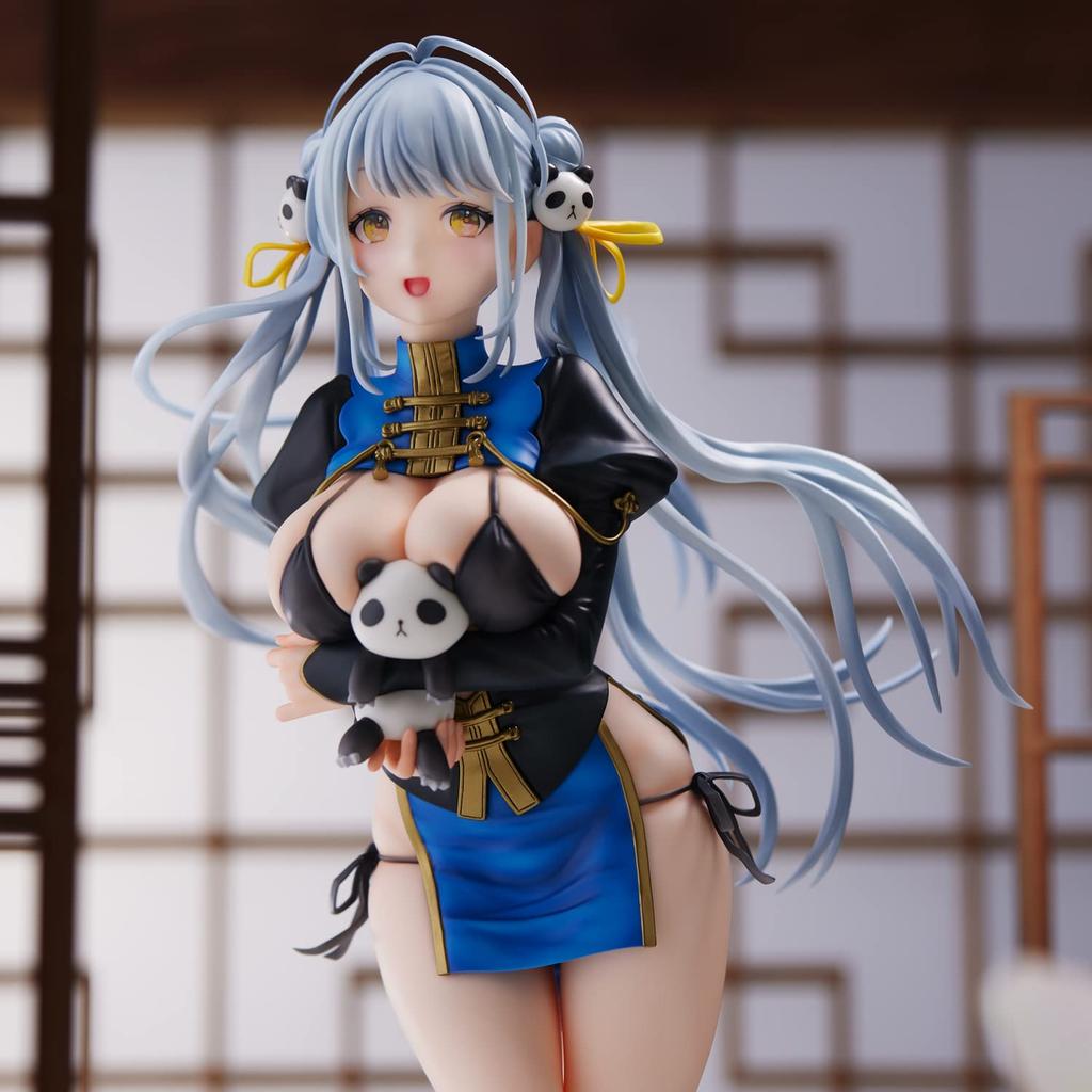 UNION CREATIVE Sencha Illustration PVC ABS Painted Complete Approximately 275mm Product 4589642714453 "Panda-chan (Chinese Dress)" Non-Scale & Figure,