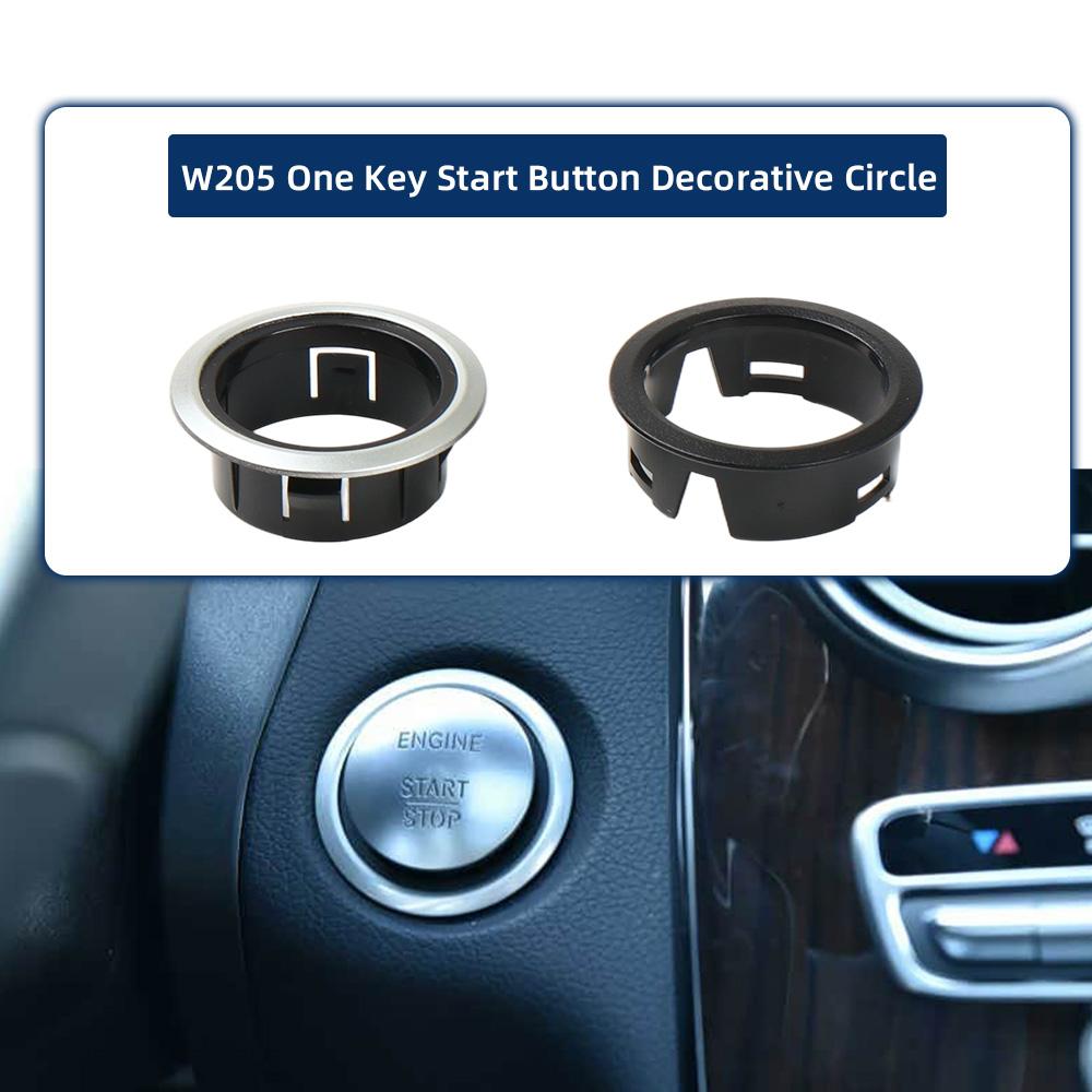 Auto Push Start Ignition Button Decor Trim Ring OE 2056808503 2226802002 Fit For Mercedes-Benz W205 W253 W447/448 W176 W156 W117