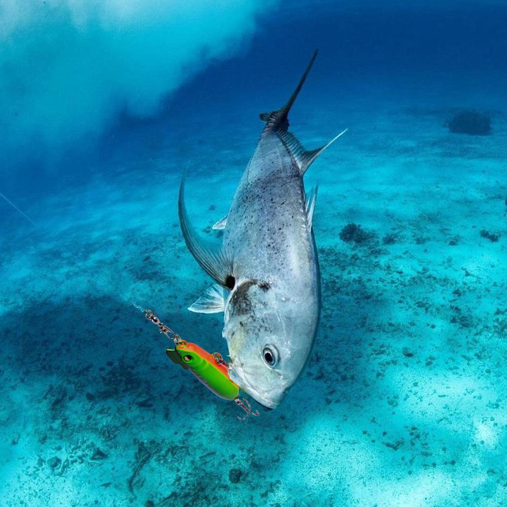 Weitwurf Sinkender Wasserweg Unterköder Zittert Sinkende Simulation Straßenunterköder Falscher Köder, Barsch mit aufgestülptem Maul, Kill Chicken Crown Köder