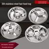 Xiyao 304 Stainless Steel Divided Meal Plate