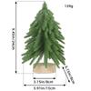 Mini Artificial Christmas Tree Frosted Bottle Brush Christmas Tree with Wood Base Pine Tree for Christmas Home Table Top Decor
