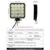 1pcs 48W Car LED Bar Worklight MINI 16SMD Round Square Work Light 12V Auto Light Fog Lamp off Road for ATV SUV Spotlight
