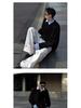 Herren Herbst Gestreiftes Patchwork Sweatshirt - Fake Zweiteiliger Kragen Langarm Streetwear Oberteil