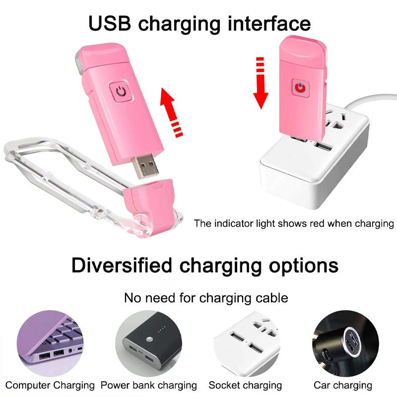 LED USB Rechargeable Book Light Reading Light Eye Protection Night Light Portable Clip Desk Light Bookmark Read Light Night Lamp