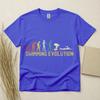 Swimming Evolution T Shirt Funny Swimmer Gift Sports Tee Gildan Heavy Cotton