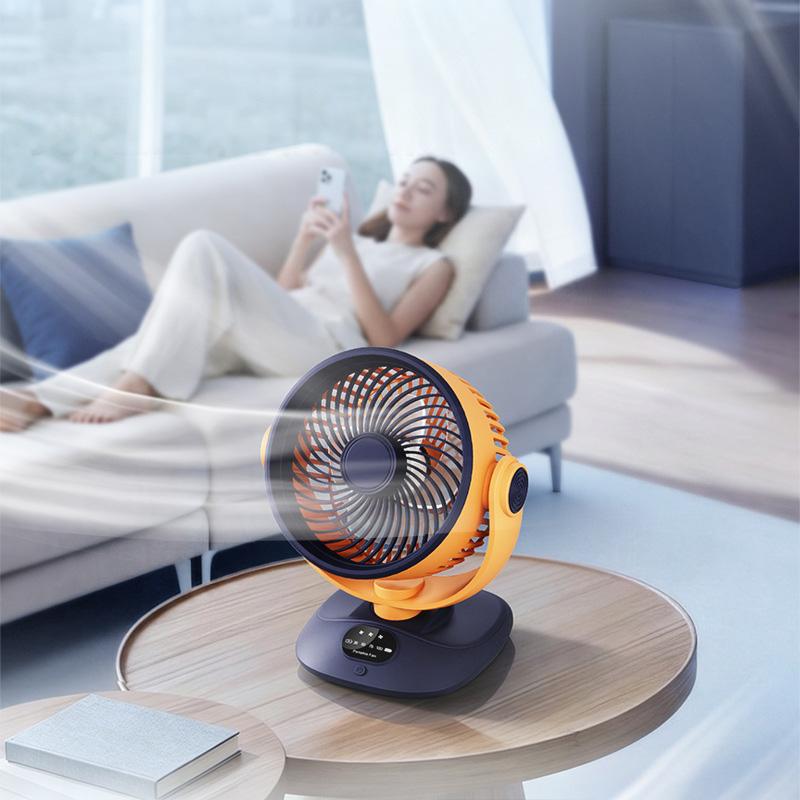USB Direct Charging Desk Fan, 3 Speeds Quiet Air Circulator, Adjustable Angle Mini Personal Fan for Home Office Bedroom