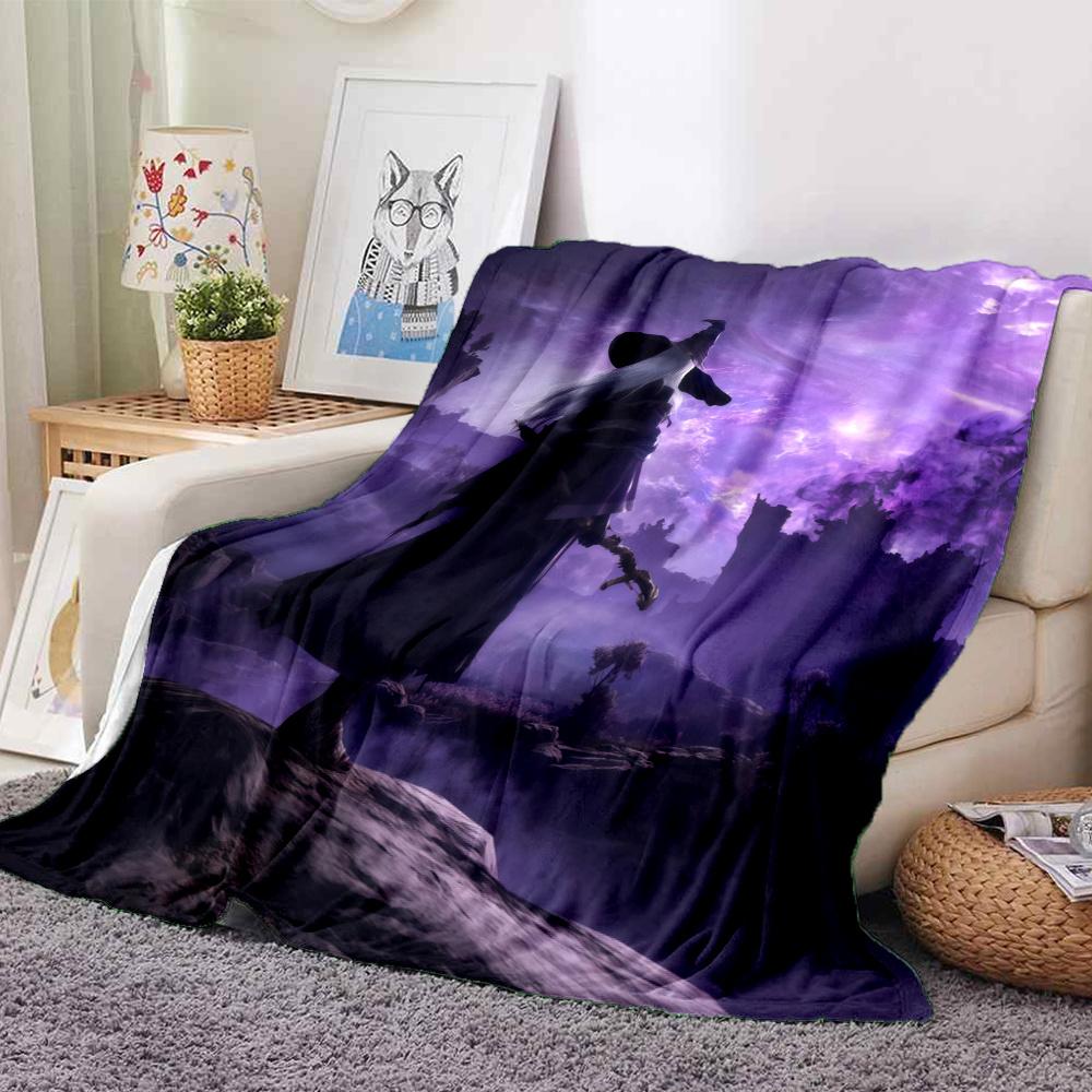 Elden Ring Flannel Blanket, High quality Comfortable for All Seasons, Home Decor, Warmth and Comfort