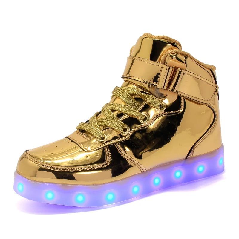 Men's Glowing Sneakers Unisex Luxury Luminous Sneakers USB LED Colorful Lighted Luminous Shoes Women Night Light Vulcanize Shoes