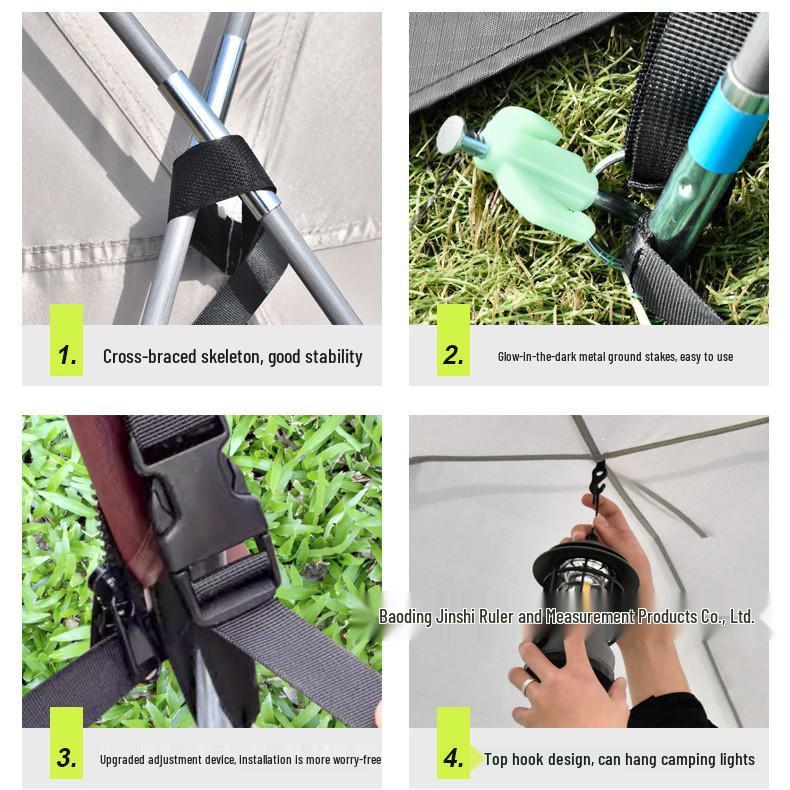 Tienda de campaña para coche con dosel de cúpula de vinilo negro: Entrega Rápida, Impermeable, Exteriores, Toldo para Sombrilla de Camping