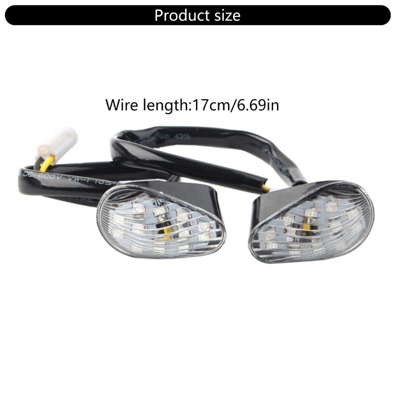 Waterproof  LED Flush Mount Turn Indicators for Motorcycles 14 LED Enhanced Brightness ABS PC Construction