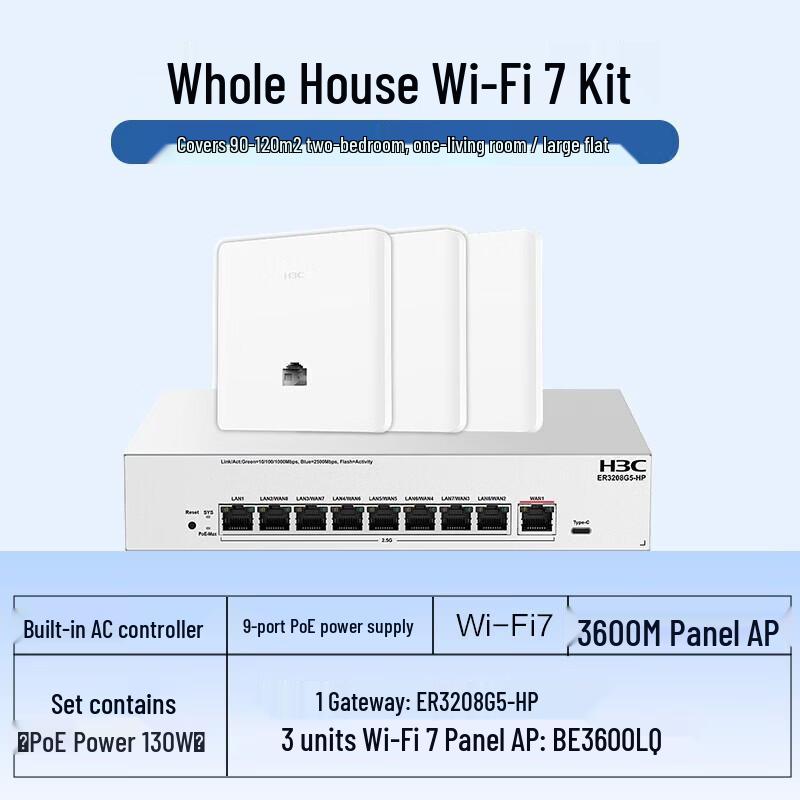 H3C WiFi 7 Whole-House Wireless AP System (CN Version)
