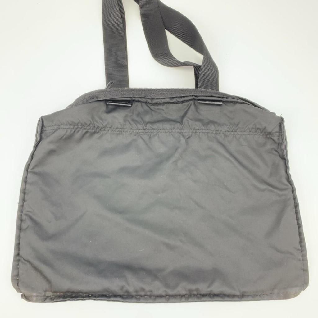 PRADA Tote Bag Handbag Business Tessuto Nylon Black Triangle Logo Plate Auth