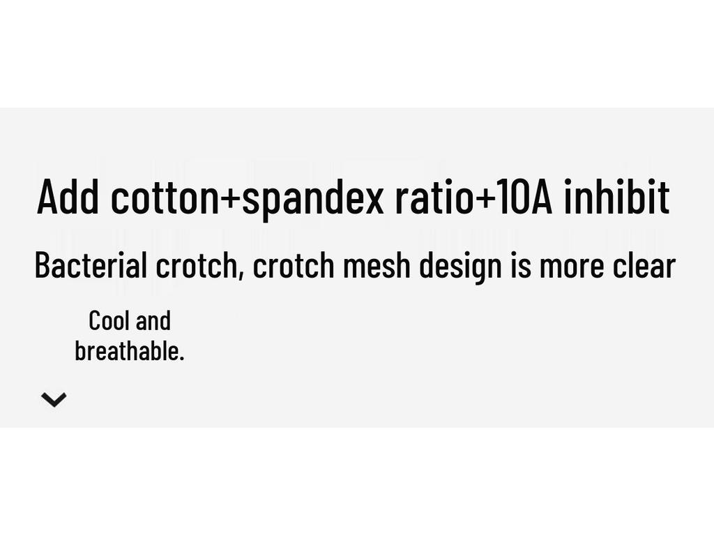MIIOW Men's 10A Antibacterial Seamless Cotton Underwear 4-Pack
