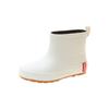 Rain shoes women's fashion outer wear overshoes waterproof rubber shoes work non-slip adult short rain boots