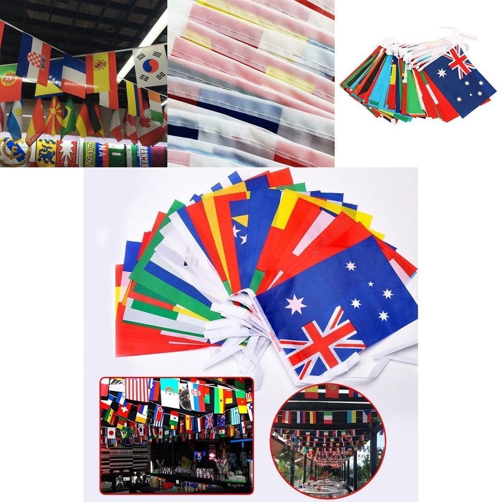 Lebhafter Euro 2021 Wimpel 10m Polyesterflaggen für internationale Fußballdekoration