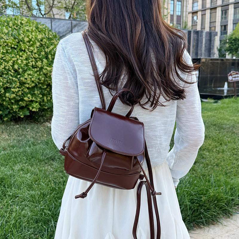 Pu Material Womens Fashion Casual Bucket Bag With Inner Pocket For Daily Use