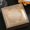 Colorfast Korean-Japanese Titanium Steel Women's Bracelet - Versatile, Fashionable Hand Jewelry.