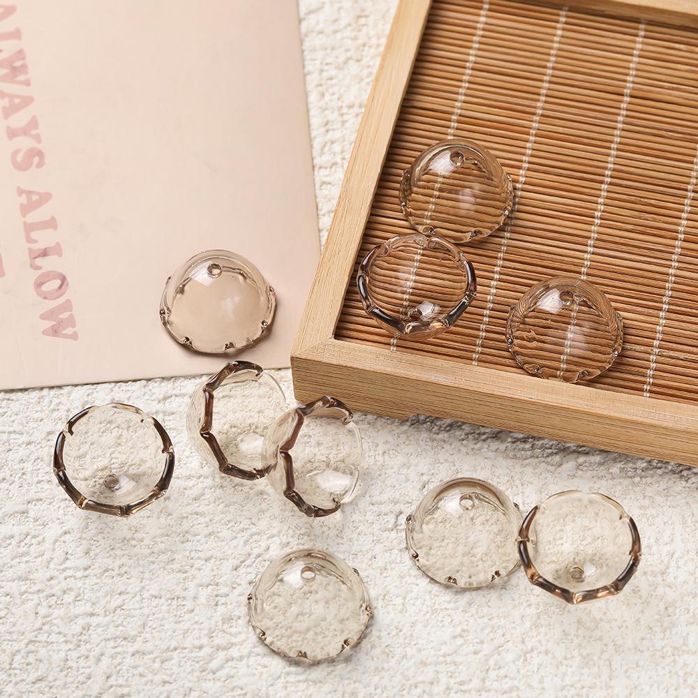 10pcs/lot Transparent Acrylic Jellyfish Wind Chimes Beads for Handmade DIY Decoration Phone Chain Jewelry Making Accessories