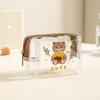 Cute Wallet Mini Data Cable Hair Accessories Storage Bag Transparent PVC Handbag Portable Makeup Bag