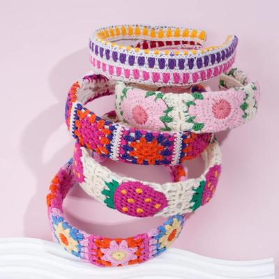 NEW Knitted Headband Bohemian Style Summer Seaside Vacation Handmade Head Band Hair Accessories for Women Girls