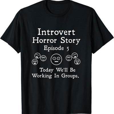 NEU LIMITIERT Lustiger Introvertierter Schüler Klassenzimmer Schule Humor T-Shirt S 3XL
