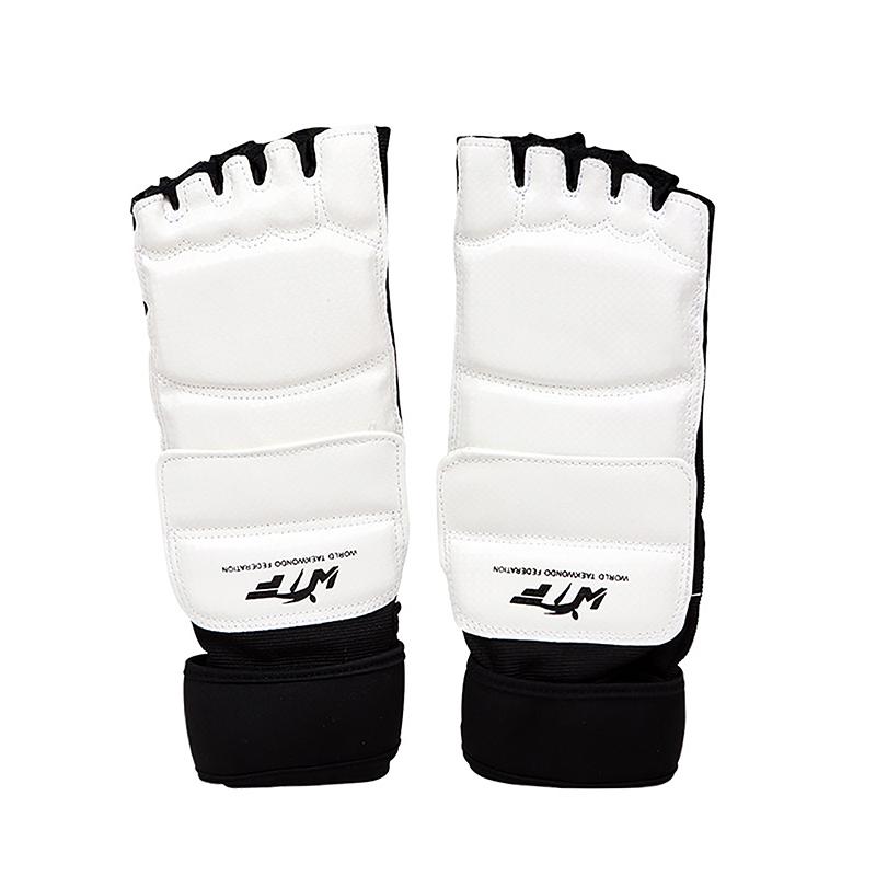 Taekwondo Leder Fußhandschuhe Sparring Karate Knöchelprotektor Schutzausrüstung Boxen Kampfsport Fußschutz Socke Erwachsener Kind S