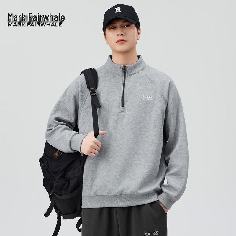 Mark Fairwhale Men's Embroidered Round-Neck Sweatshirt
