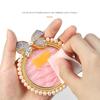 Resin Nail Art Palette,Nail Art Painting Mixed Color Palette Bows Nail Gel Color Makeup Display Board Nail Art Tool