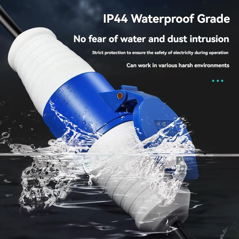 IP44 Waterproof Industrial Connector Plug & Socket 3PIN 4PIN 5PIN 16A 32A Electrical Connection Wall Mount Socket Sturdy