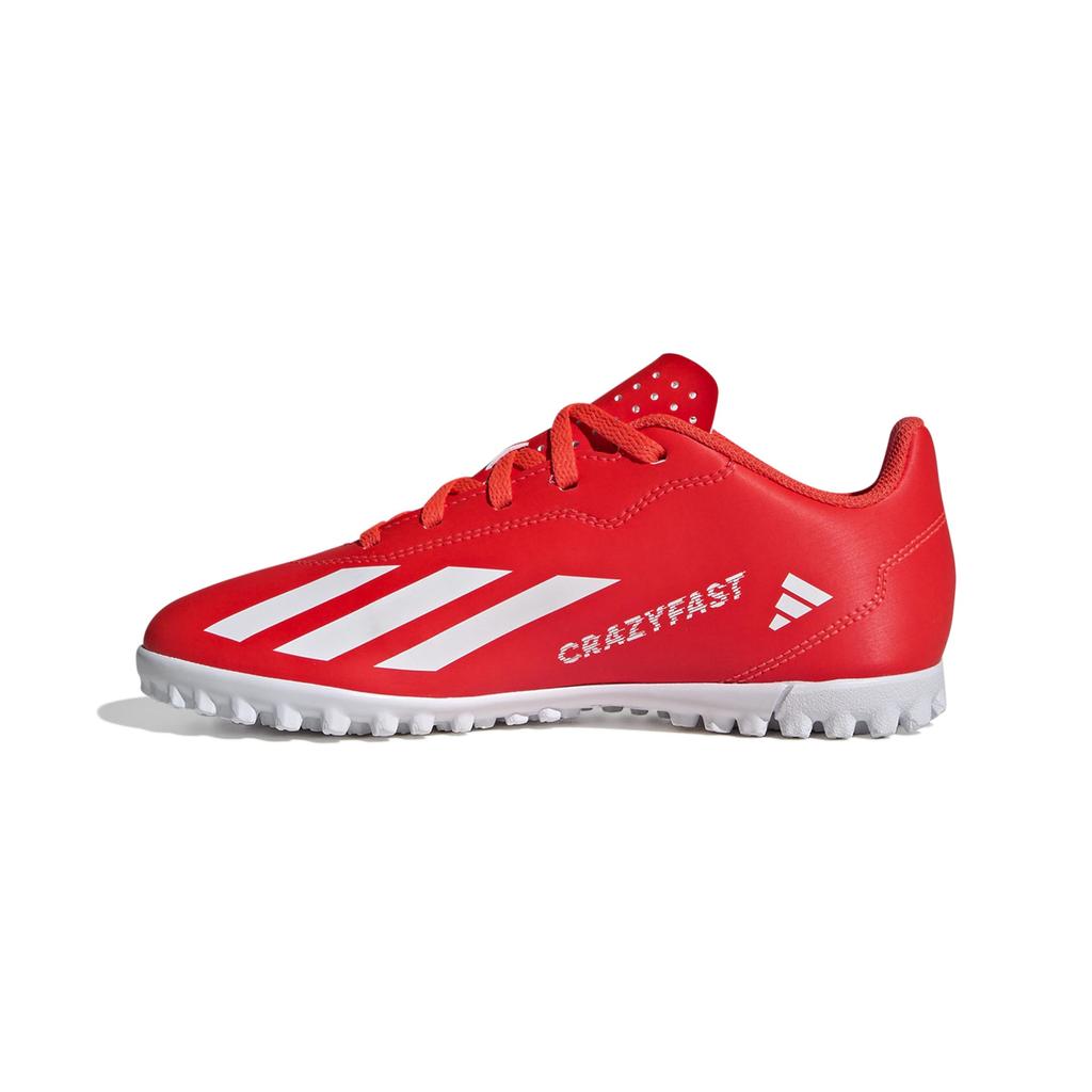 Adidas Junior X Crazy Fast Club TF Futsal Shoes for Boys and Sizes Solar Solar Yellow Girls, 17-24.5cm, MCP05, Red/Footwear White/Team (IF0708),