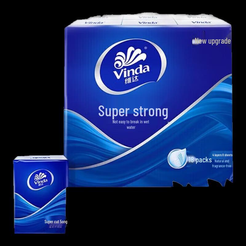 Vinda 4-Ply Unscented Pocket Tissues