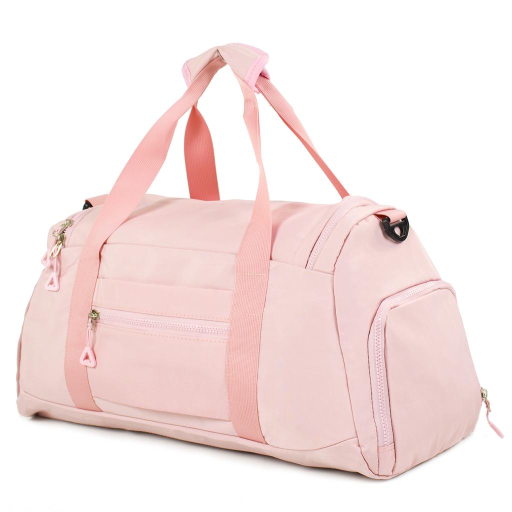 Training bag, travel, sports, hand luggage, large, tourist, pink