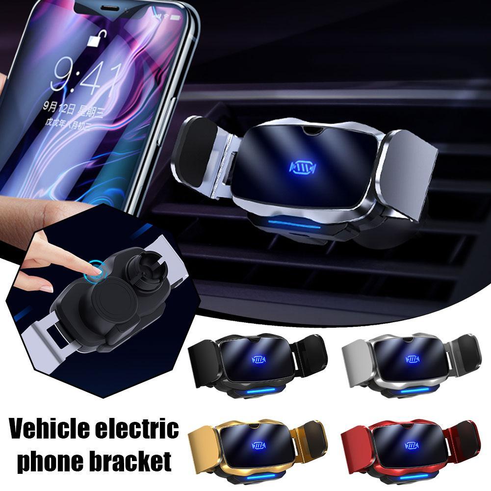 Fahrzeug Montiert Elektrische Unterstützung Metall Induktion Automatische Öffnen Schließen Für Auto Air Vent 360 ° Clip Auto Handy Halten M1X6