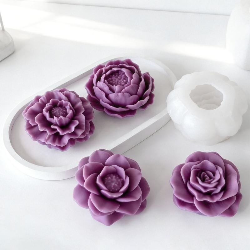 Pack of 4 Silicone Mould For Making Crystals Drip Flower Decorations Craft Projects