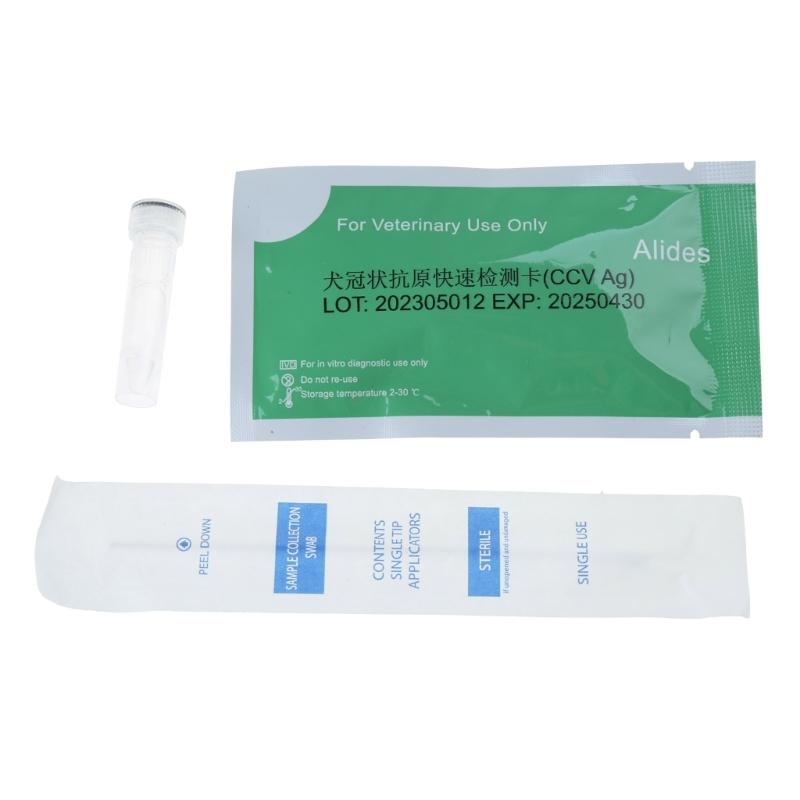 Kituri de Testare pentru Câini Pisici Pahar de Unică Folosință și Sticlă cu Diluant pentru Colectarea Urinei Fecale Detectarea CPV-CDV-FPV-TOXO-CCV