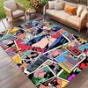 Jujutsu Kaisen Print Rug, Washable Floor Carpet, For Entryway Dorm Laundry Room Office Study, Home Decor Birthday Christmas Gift