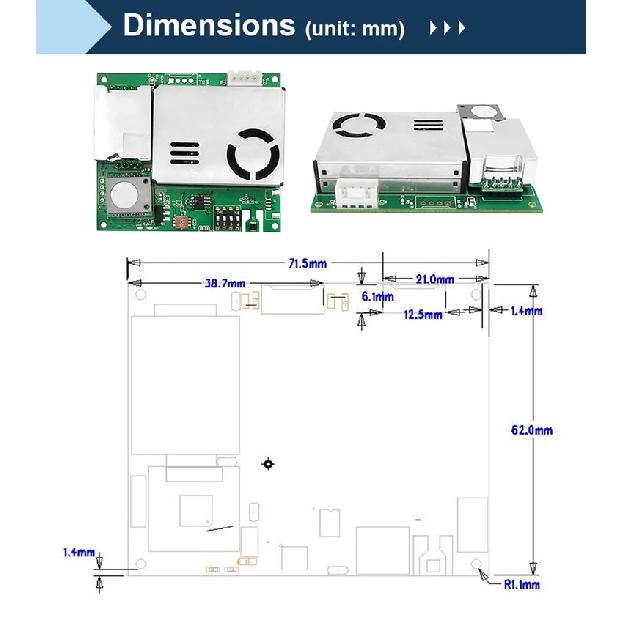 Free shipping Indoor Air Quality Sensor CO2 CH2O TVOC Gas Sensor PM2.5 Sensor With Temperature And Humidity M701