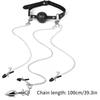 Mouth Gag Nipple Clamp Clitoris Clip Anal Butt Plug With Chain Clip Sex Toy Adjustable Breast Clip Stimulator