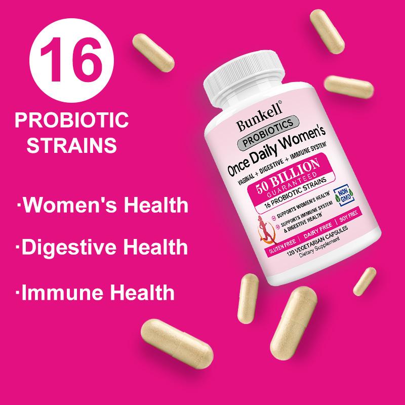 Women'S Daily Probiotic Dietary Supplement, With Organic Prebiotic Fiber Blend