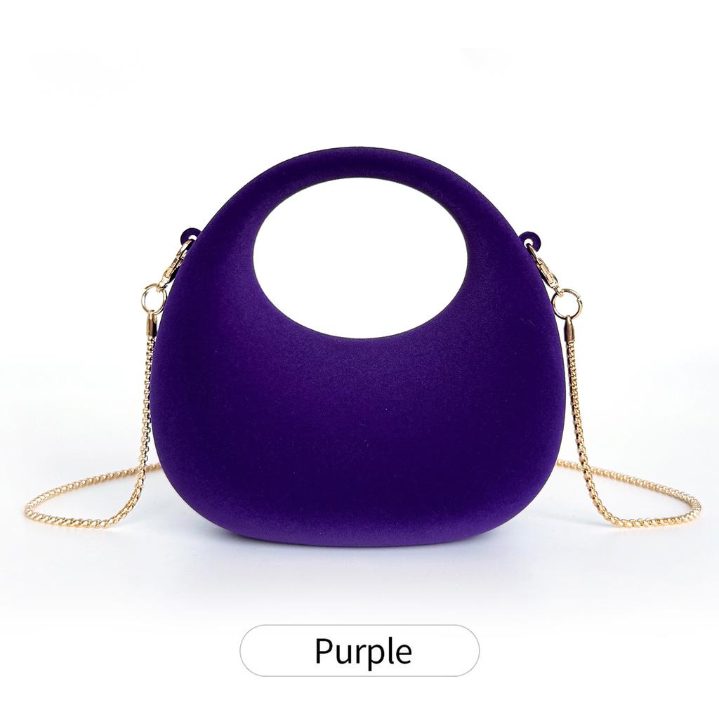 Stylish Mini Velvet Evening Bag Womens Chain Crossbody Bag Wedding Party Shoulder Bag Luxury Designer Evening Handbag Coin Purse