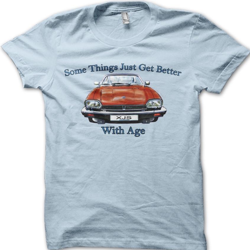 Jag XJS Some Things Get Better With Age Classic Vintage Car T-Shirt 06169 S разноцветный