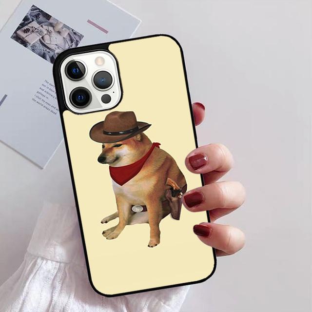 Shiba Inu Cute Cartoon Art Phone Case for iPhone 11 12 13 14 Pro Max Mini XR XS SE 2020 6 7 8 Plus Samsung S21 S22 Coque Fundas