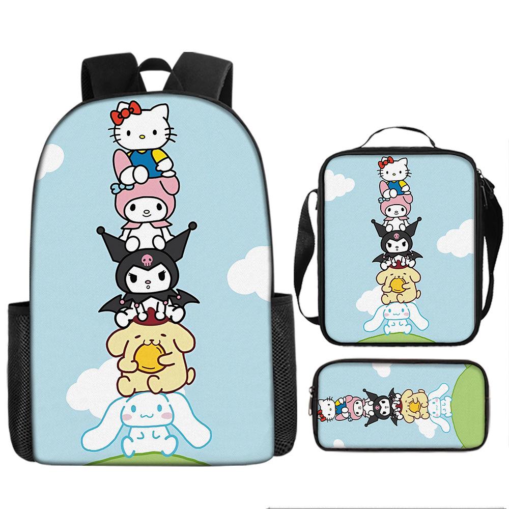 3D Animation Three-Piece Yugui Dog Cartoon Primary And Secondary School Students Schoolbag Children'S Backpack