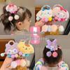 Kuromi Korean Style Woolen Hair Scrunchies - Cute Cartoon Elastic Bands for Girls