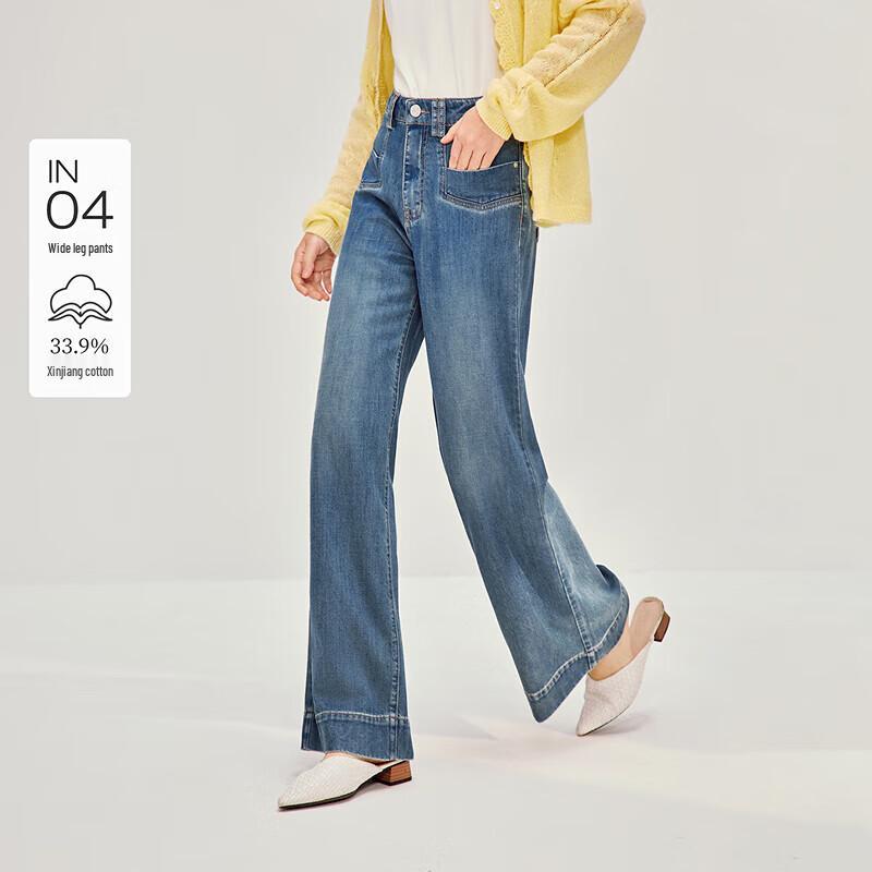 

INMAN Women s High-Waist Wide-Leg Jeans 28