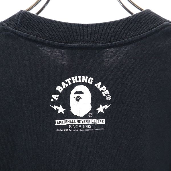 A BATHING APE made in Japan Baby Milo Print Short sleeve Crew neck T-shirt Men's Used