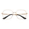 Versace Temple logo metal square optical glasses women's rose 65974351 VE13161412-Rose gold 56/16/140-h.49